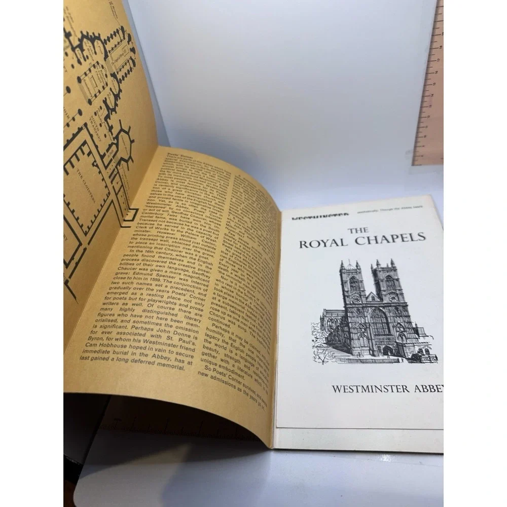 1971 WESTMINSTER ABBEY UK Great Britain Jarrold & Sons Guide‎ Book Souvenir